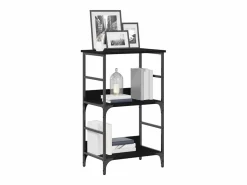Hot Clicnbuy Estante de libros Roble 50x33x188.5cm Negro