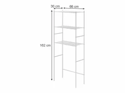Online Vicco Estante para lavadora 66x30x162 miso Blanco