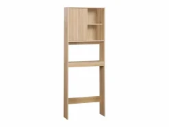 Sweeek Estantería / mueble wc escandinavo decorado en madera natural