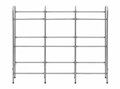 Estantería almacenaje para 9 cajas acero 145x33x116 cm ES963189 Plateado