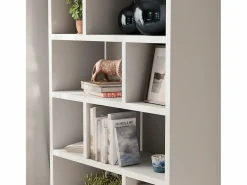 Clearance Sweeek Estantería asimétrica de 5 niveles con 10 compartimentos Blanco