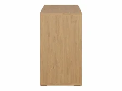 Hot Miliboo Estantería baja acabado de madera clara de roble 140 cm EPURE Marru00f3n