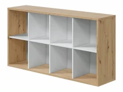 Hot Calicosy Estantería con 8 compartimentos - L72 cm Color natural claro / Blanco