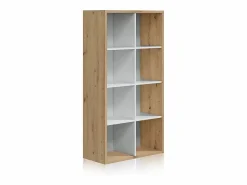 Hot Calicosy Estantería con 8 compartimentos - L72 cm Color natural claro / Blanco