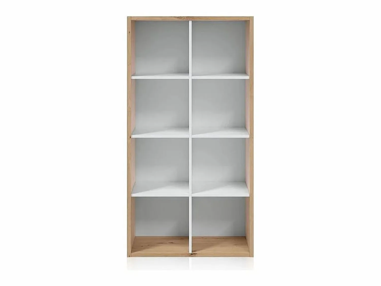 Hot Calicosy Estantería con 8 compartimentos - L72 cm Color natural claro / Blanco