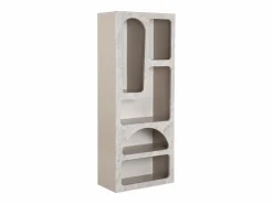 New Vente-unique Estantería con 5 compartimentos - Efecto mármol - LUELA Gris