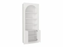 Discount Vente-unique Estantería con 4 estantes y 2 puertas - - CYMORA Blanco