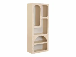Clearance Vente-unique Estantería con 5 huecos - Efecto mármol - LUELA Beige