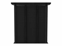 Clicnbuy Estantería de 6 cubos con cajas tela negra 103x30x72,5 cm
