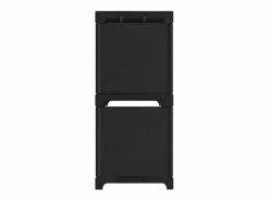 Best Estantería de 6 cubos de tela negra 103x30x72,5 cm Estantería