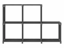Clicnbuy Estantería de 5 cubos de tela 103x30x72,5 cm