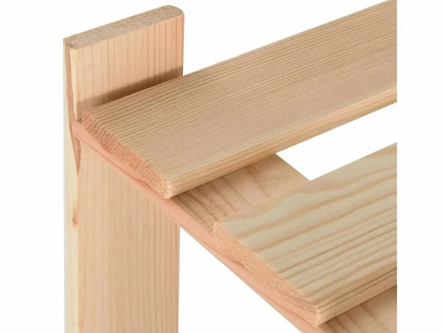 Sale Estantería de 3 niveles madera pino maciza 60x28,5x90 cm ES741002 Marru00f3n