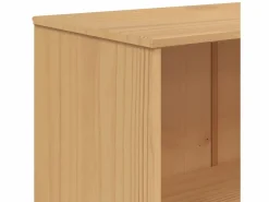 Sale Clicnbuy Estantería de 4 niveles OLDEN madera maciza de pino marrón Marru00f3n