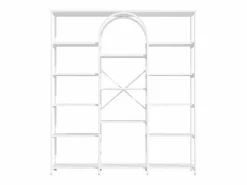 Hauss Spole Estantería de acero y MDF de 160 x 30 x 180 cm - Diseño rectangular y arqueado - Color