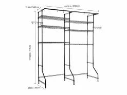 Hot Estantería de Almacenamiento SucceBuy, para Lavadora y Secadora, 6 Niveles, Mueble Para Lavadora