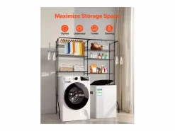 Hot Estantería de Almacenamiento SucceBuy, para Lavadora y Secadora, 6 Niveles, Mueble Para Lavadora