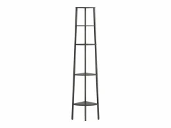 Hot Clicnbuy Estantería de esquina de 5 niveles negra 45,5x31,5x180 cm Negro