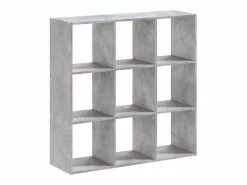 Clicnbuy Estantería de madera de ingeniería hormigón 102x32x102 cm