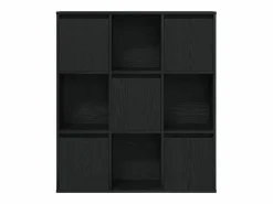 Discount Clicnbuy Estantería de madera de ingeniería roble 89x24x101,5 cm Negro