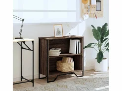 Clicnbuy Estantería de madera de ingeniería marrón roble 80x31x74,5 cm