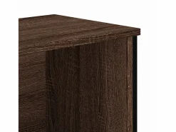 Clicnbuy Estantería de madera de ingeniería marrón roble 80x31x74,5 cm