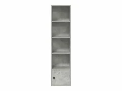 Clicnbuy Estantería de madera de ingeniería hormigón 31x24x127 cm