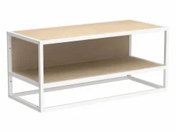 Hot Estantería de pared MALYA de madera y metal , 90x40cm Mueble Perchero