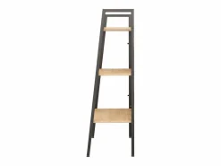 Sale Clicnbuy Estantería de pie 3 baldas marrón claro y negro 56x35x108 cm Marru00f3n