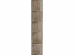 Best VS Venta-stock Estantería de rincón Fiyi 5 huecos color Roble Marru00f3n
