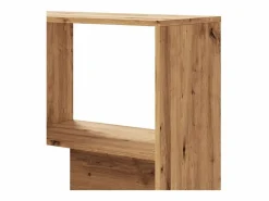 vidaxl Estantería esquina 4 niveles madera roble artisan 85x85x140 cm