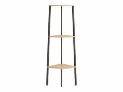 Best Clicnbuy Estantería esquina 3 niveles marrón claro negro 45,5x31,5x120cm Marru00f3n