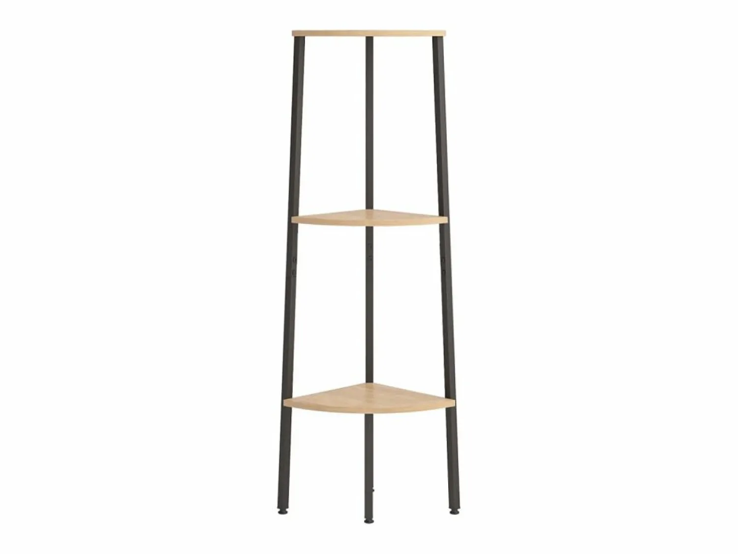 Best Clicnbuy Estantería esquina 3 niveles marrón claro negro 45,5x31,5x120cm Marru00f3n
