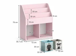 Online Vicco Estantería infantil 72x30.7x79 luigi Rosa