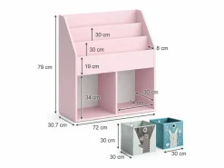 Vicco Estantería infantil 72x30.7x79 luigi Rosa