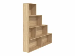 vidaxl Estantería madera contrachapada color roble Sonoma 155x24x160cm