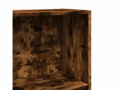 Clicnbuy Estantería madera de ingeniería roble ahumado 80x30x114 cm