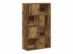 Clicnbuy Estantería madera de ingeniería color envejecido 60x24x101,5 cm