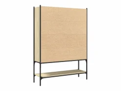 Estantería madera de ingeniería roble Sonoma 102x30x141,5 cm Vitrina