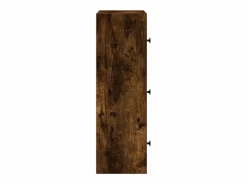 Clearance Estantería madera de ingeniería roble ahumado 40x24x77 cm Librería