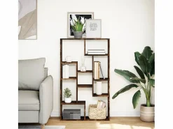Clicnbuy Estantería madera de ingeniería roble ahumado 72x20x120 cm