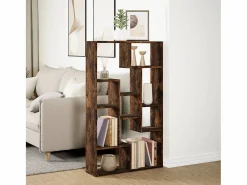Clicnbuy Estantería madera de ingeniería roble ahumado 72x20x120 cm