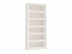 vidaxl Estantería madera maciza de pino blanca 80x35x183 cm