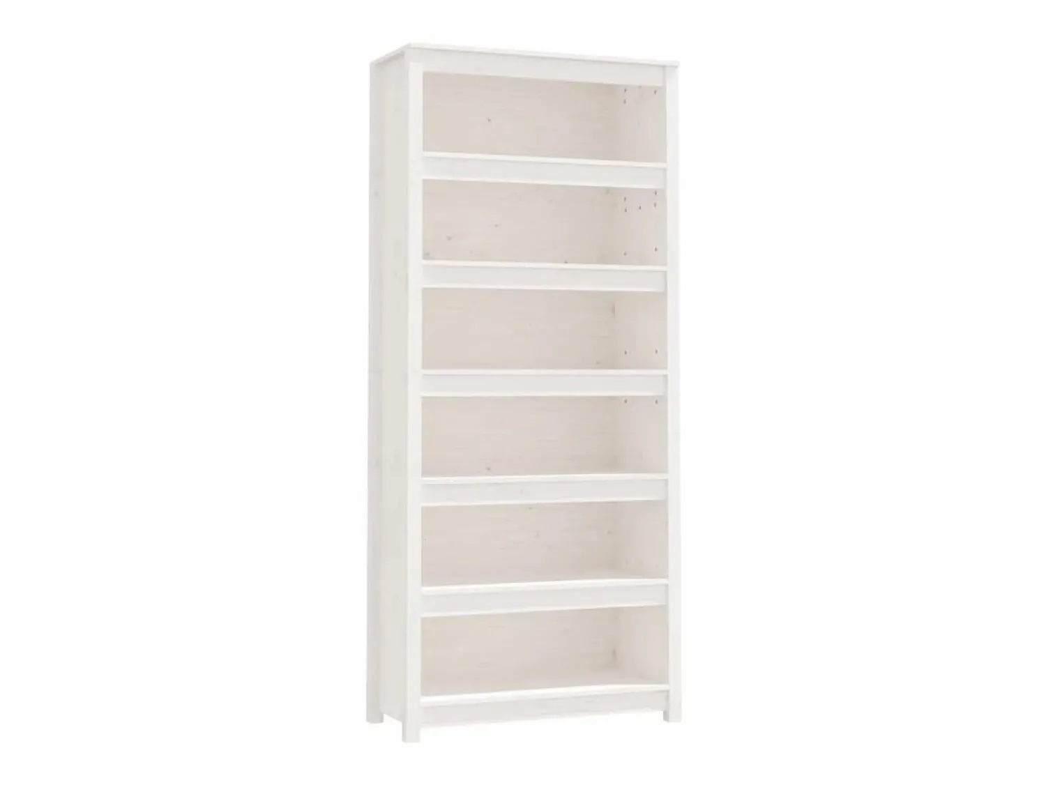 vidaxl Estantería madera maciza de pino blanca 80x35x183 cm