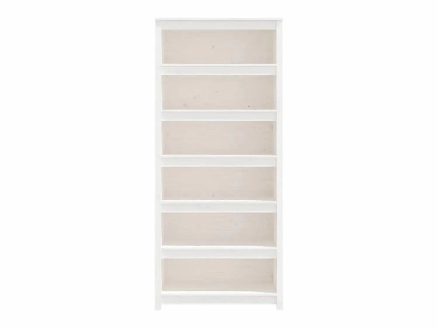 vidaxl Estantería madera maciza de pino blanca 80x35x183 cm
