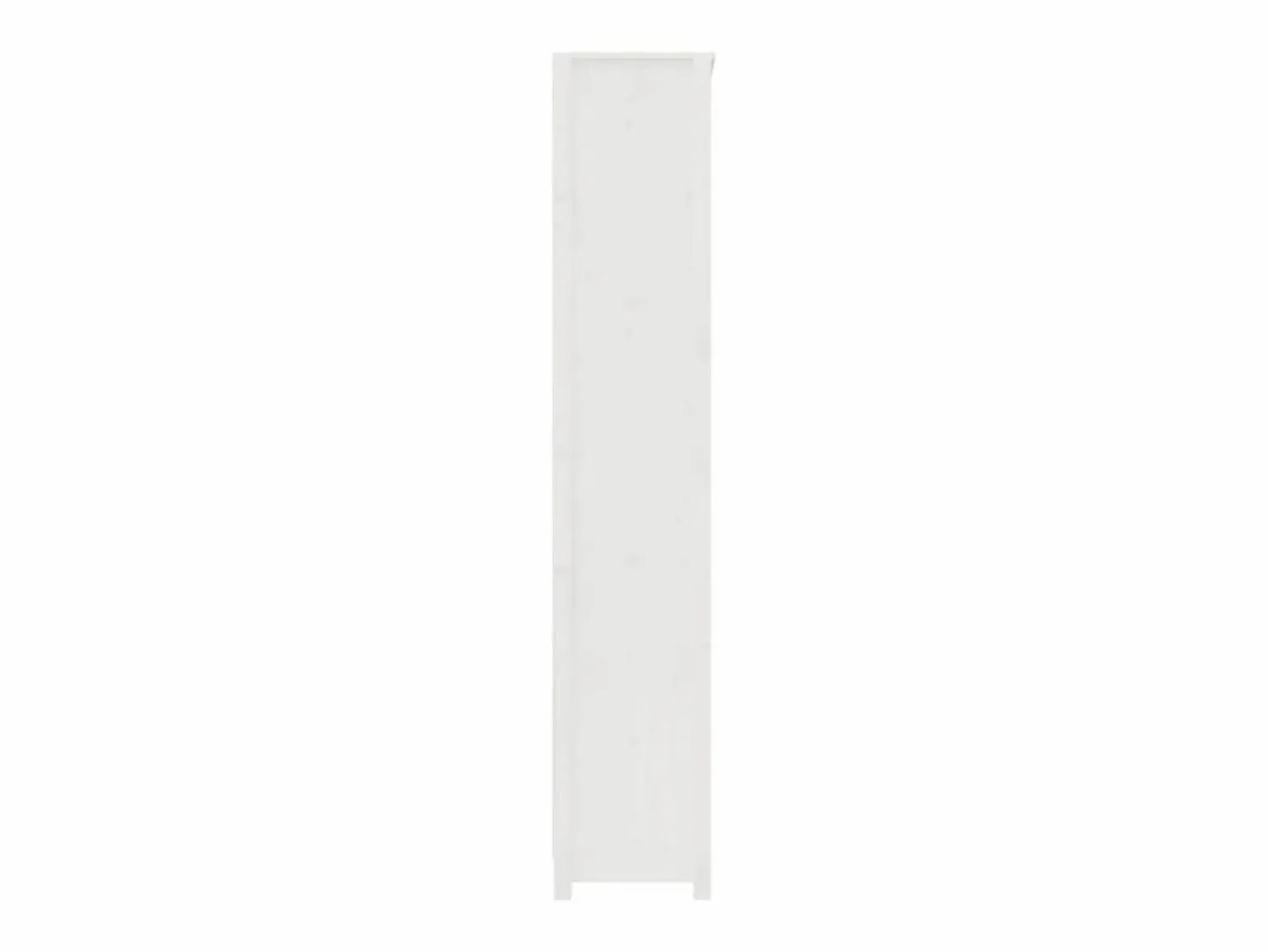 vidaxl Estantería madera maciza de pino blanca 80x35x183 cm
