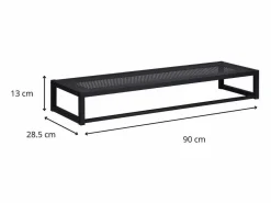Outlet EstanterÃa mural de madera y metal L90 cm GRIF Métal Negro