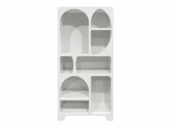 Sweeek Estantería orgánica de efecto madera con 8 compartimentos