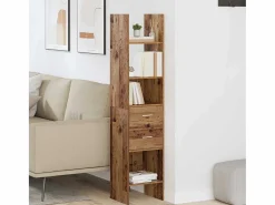 Online Clicnbuy Estantería para libros Madera vieja 40 x 35 x 180 cm Marru00f3n