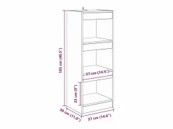 Clicnbuy Estantería para libros Roble 40 x 30 x 103 cm