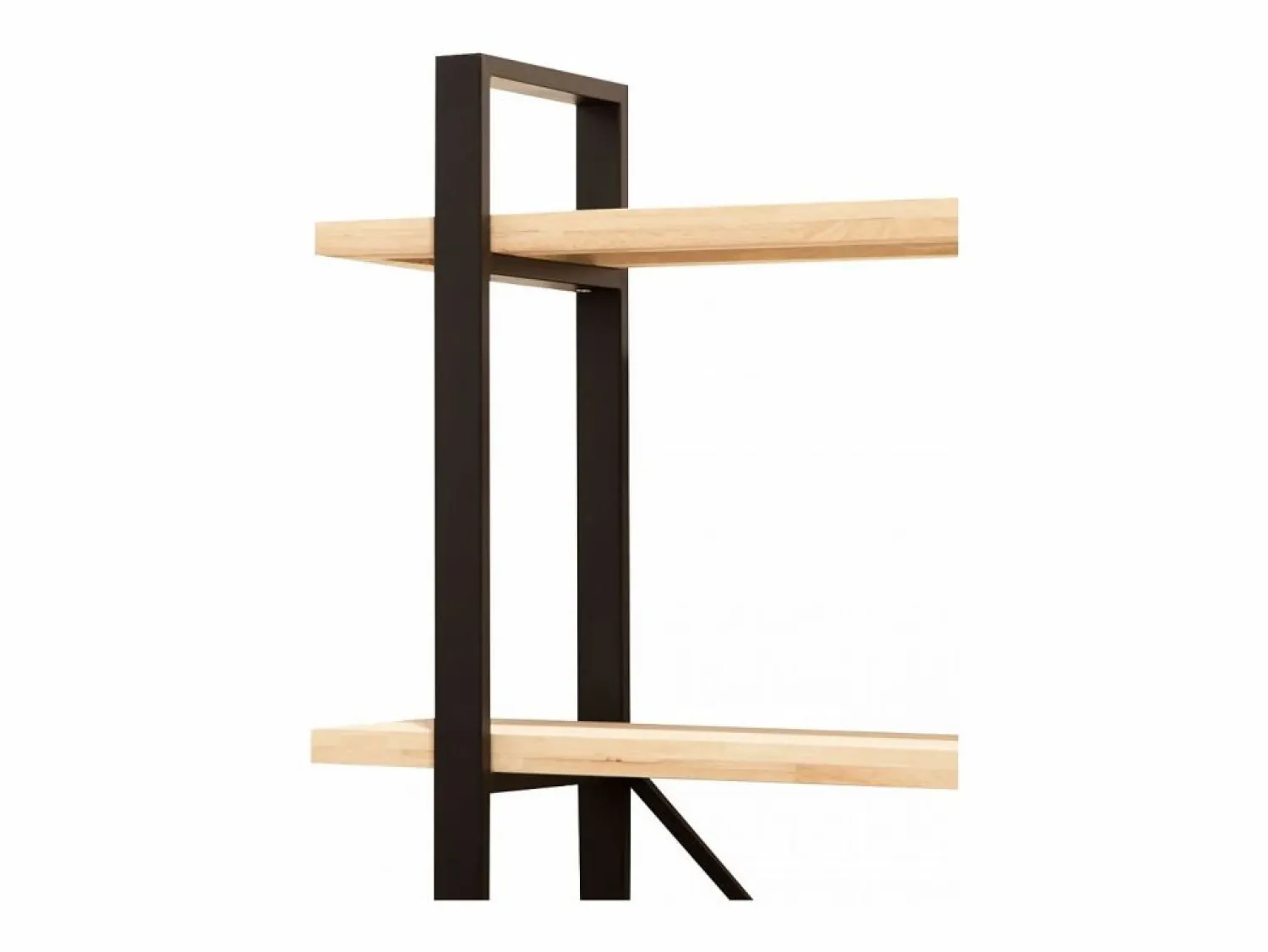 Hot Basic Estantería Plank 4 estantes metal roble nordish/negro 180x150x30 cm Adec Negro / Color natural claro
